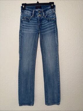 SIZE 22 ** Buckle Black Fit No. 53 Straight Stretch Cuffed Jean
